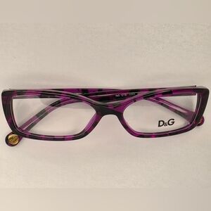 D&G Purple and Black Eyeglass Frames